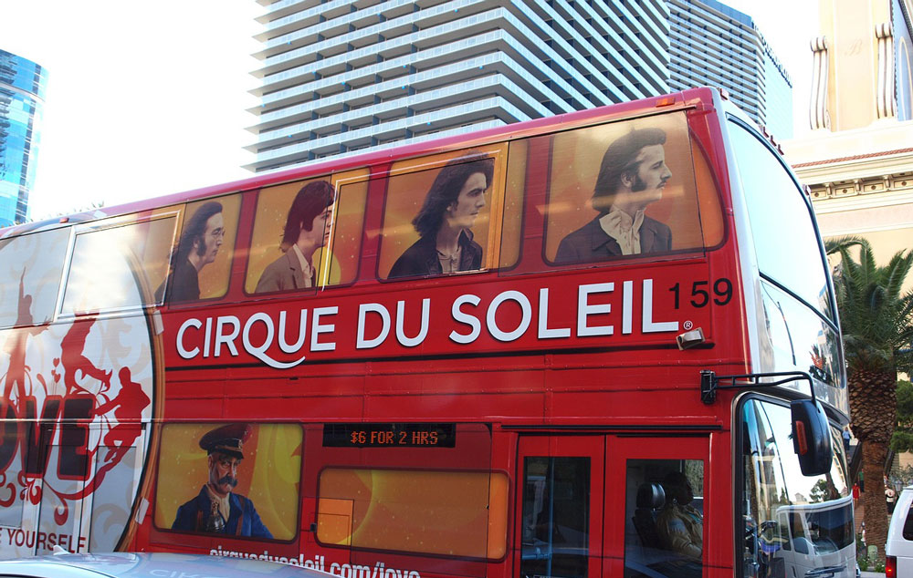 Cirque du Soleil in Las Vegas with your rental car